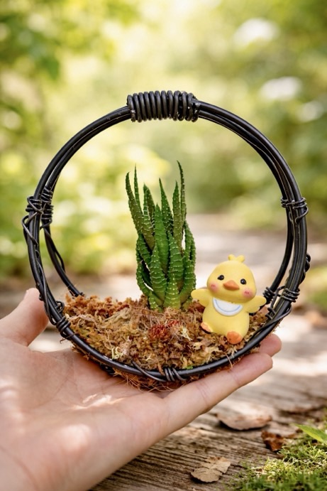 每一件作品，都是一次誕生｜鋁線弦月植作