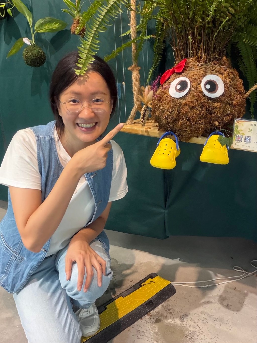 苔球寶寶盪鞦韆